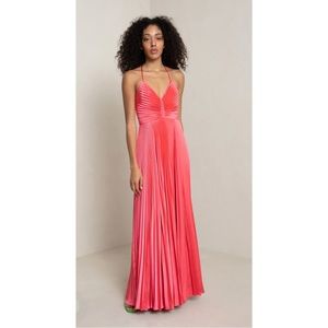 A.L.C. Aries Satin Pleated Dress